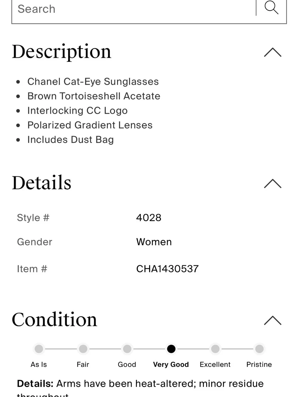 CHANEL Purple Gradient Cat-Eye Sunglasses with Branded Pouch